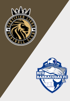 MASL3 - CERTIFIED LIONS FC vs RGV BARRACUDAS FC