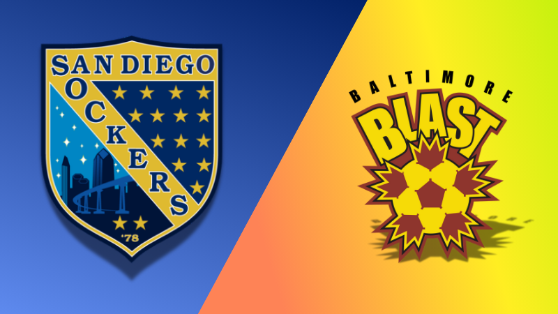 MASL - SAN DIEGO SOCKERS vs BALTIMORE BLAST - GAME# 41