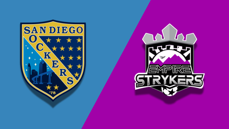 MASL - SAN DIEGO SOCKERS vs EMPIRE STRYKERS - GAME# 73